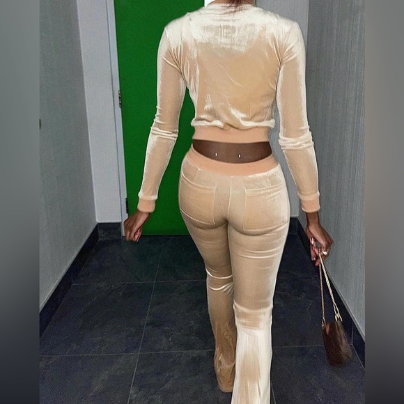 Gsuwoo Brown Velour Tracksuit - Picture 3 of 12